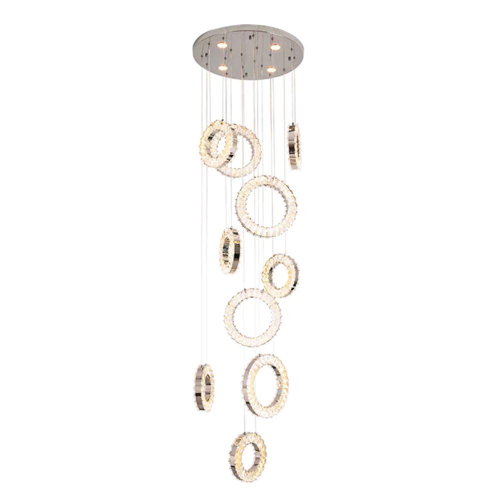 Led crystal deals chandelier ceiling light