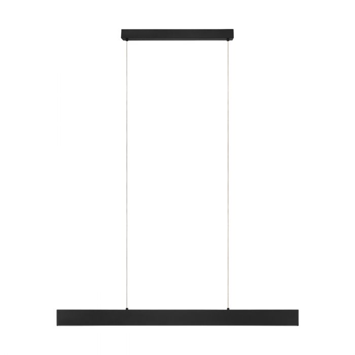 Black strip pendant deals light