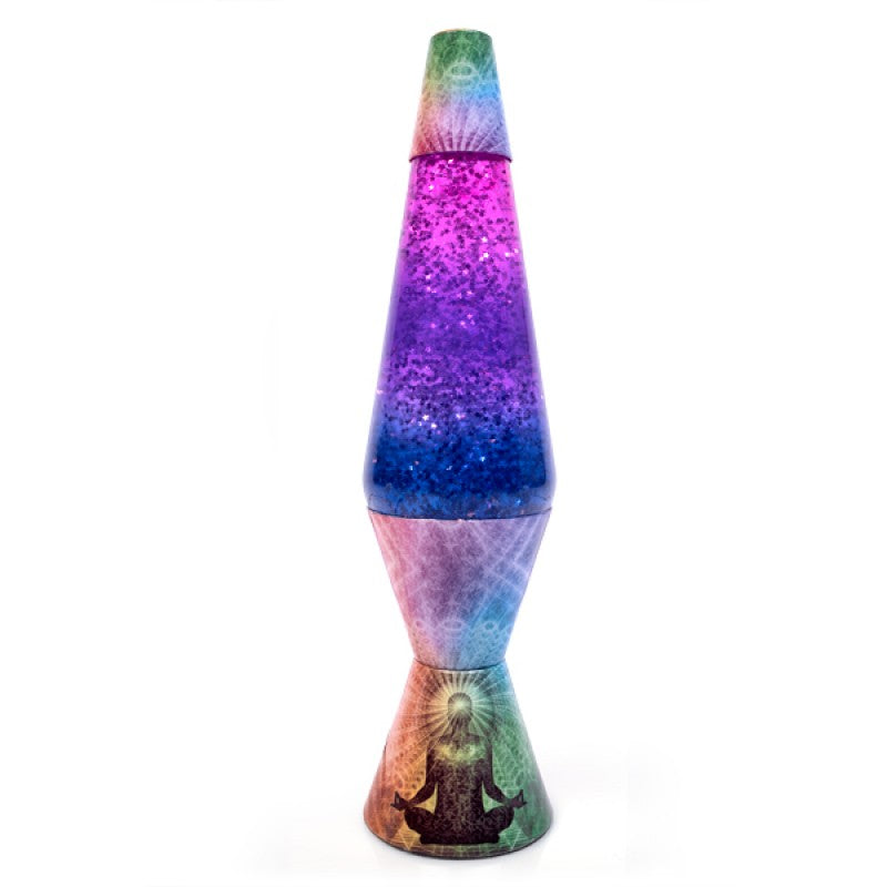 Zen Glitter Design Pink, Purple and Blue Gradient Diamond Lava Lamp – Local  Lighting