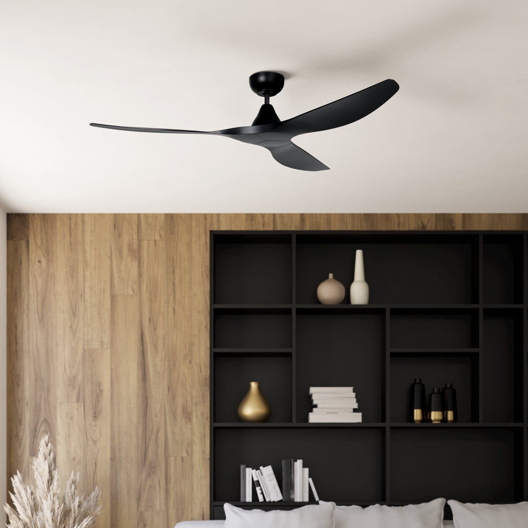 Surf 60&quot;/1520mm 3 Blade Black DC Motor ABS Ceiling Fan