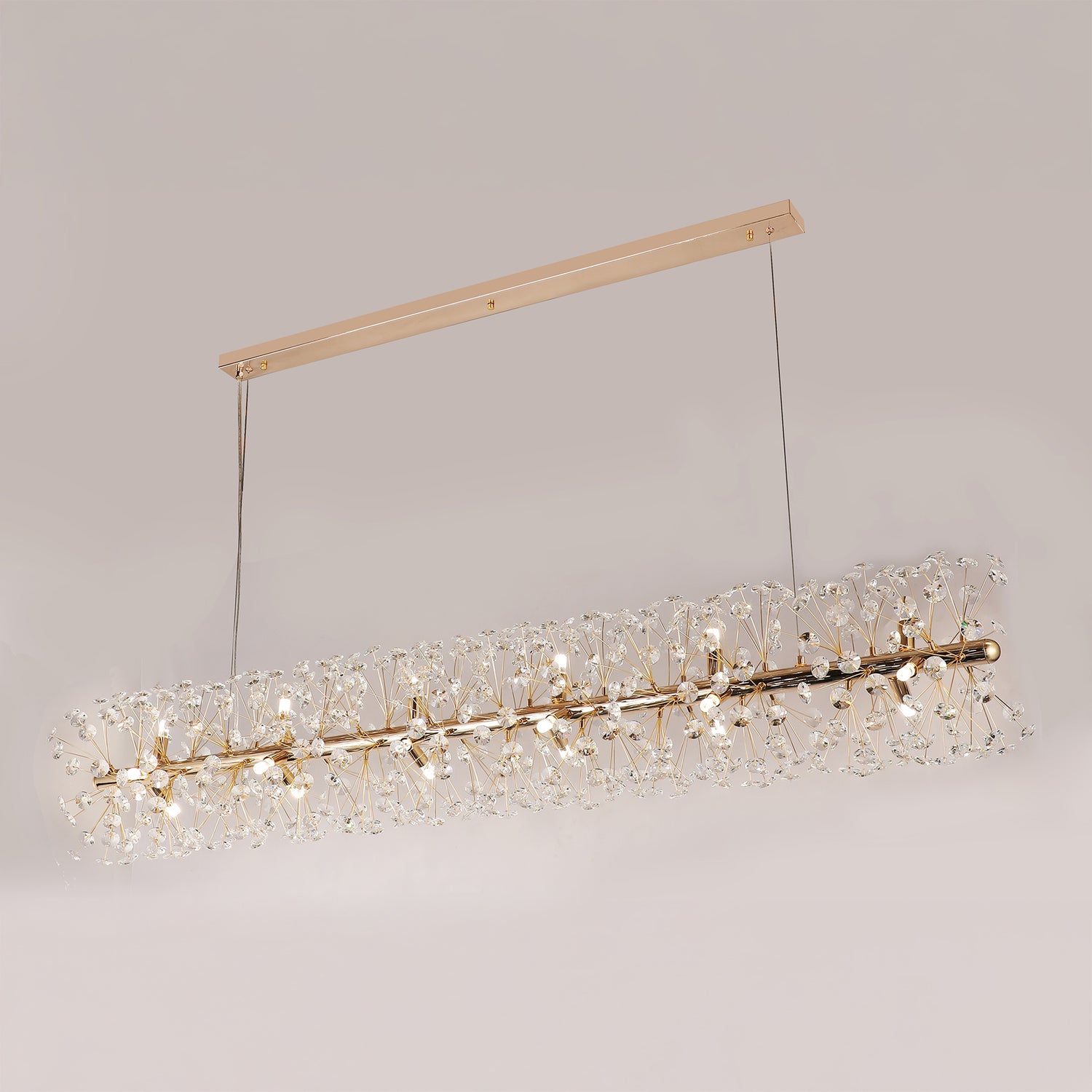 Florida 1600mm Gold Bar Modern Classic Crystal Chandelier