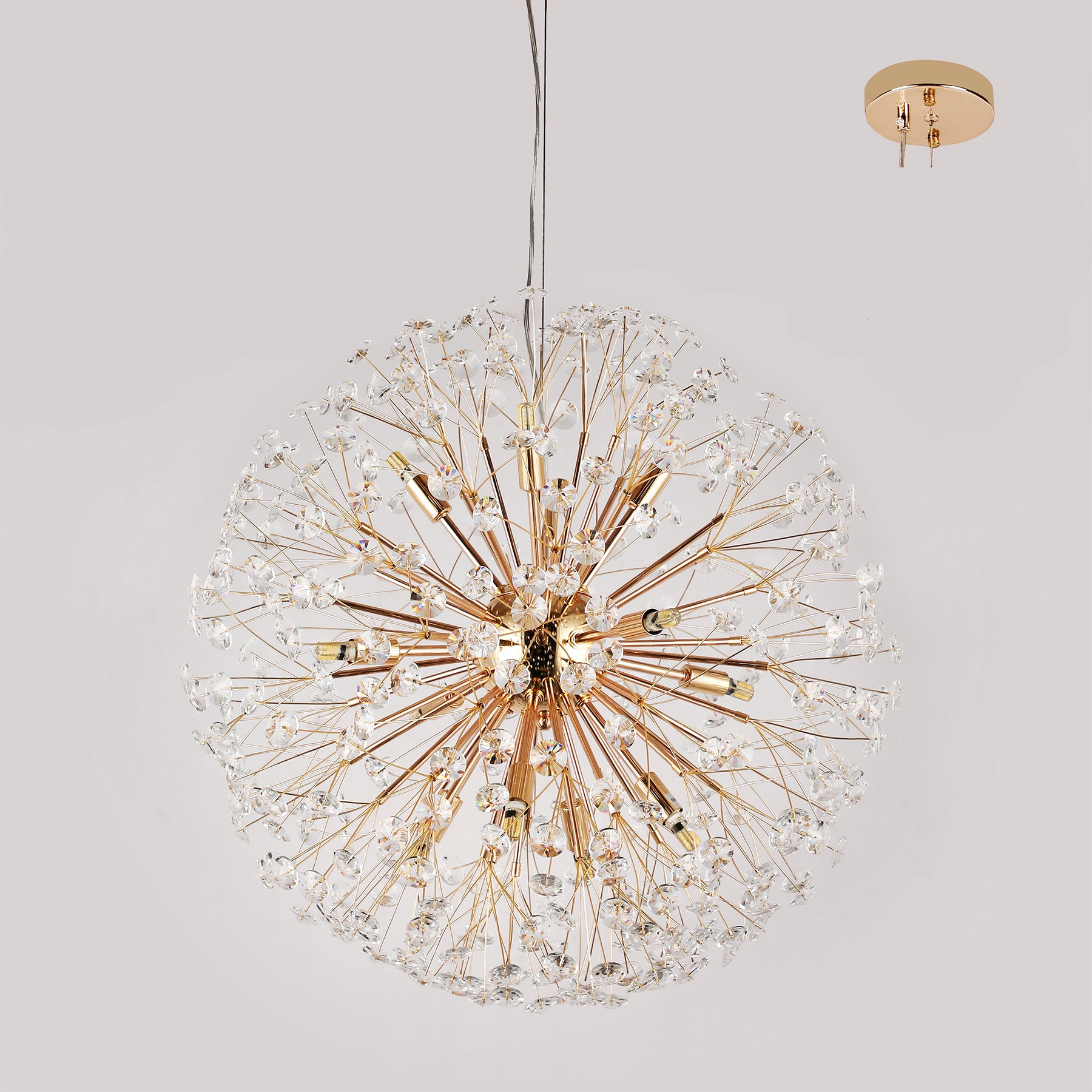 Florida 600mm Gold Modern Classic Crystal Chandelier