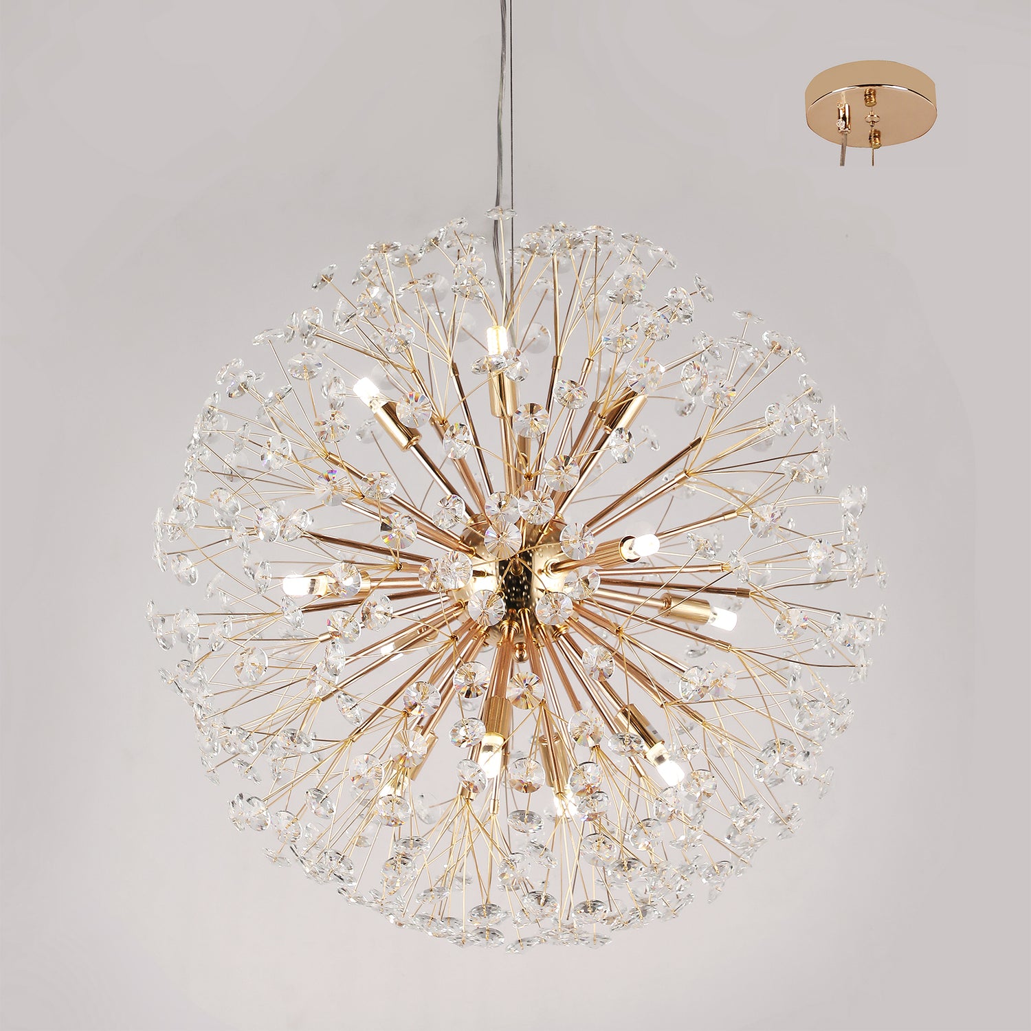 Florida 300mm Gold Modern Classic Crystal Chandelier