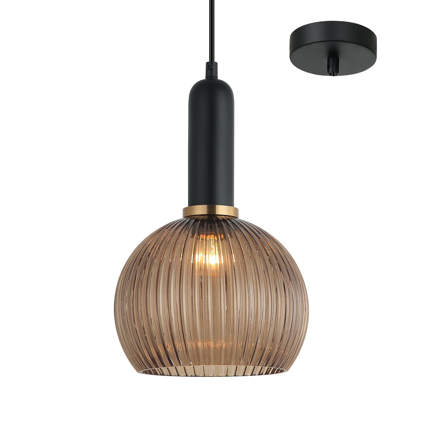 Remi Black and Coffee Modern Retro Pendant