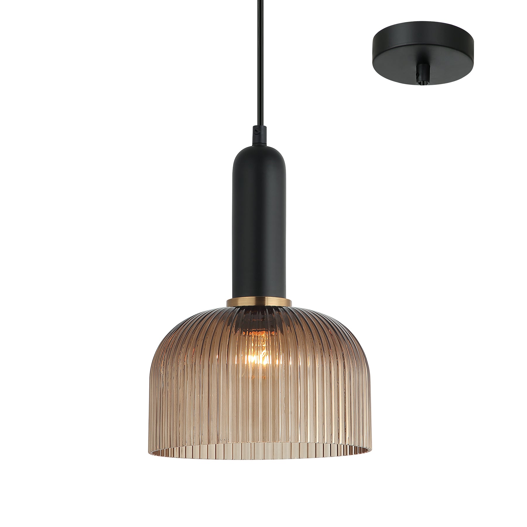 Talli Black and Coffee Modern Retro Pendant