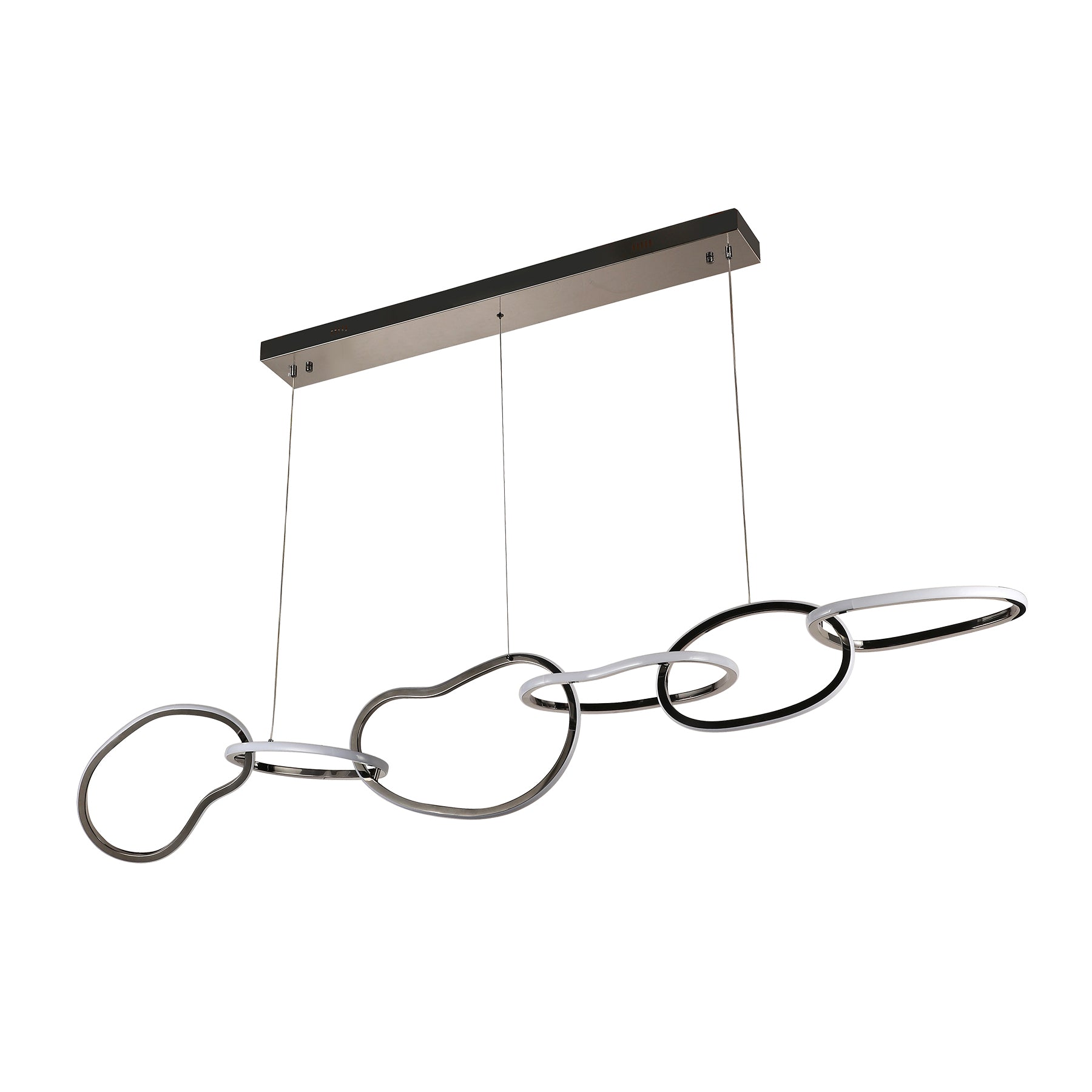 Valencia Pearl Black 1800mm Tri-Colour Remote-Controlled LED Contemporary Linear Pendant