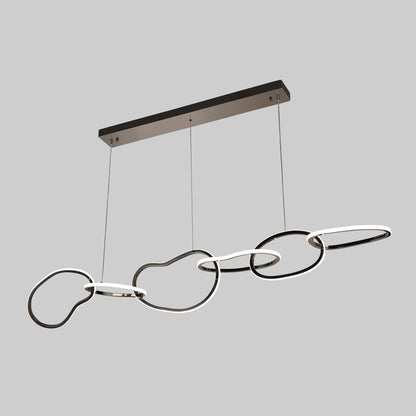 Valencia Pearl Black 1800mm Tri-Colour Remote-Controlled LED Contemporary Linear Pendant