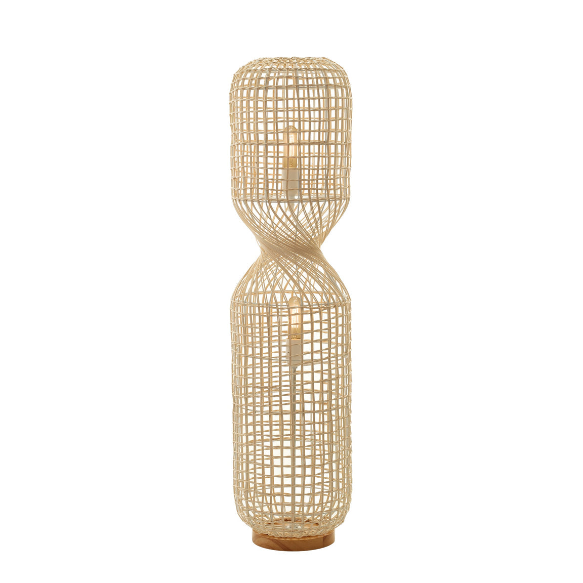 Twirla Large Rattan Modern Costal Floor Lamp