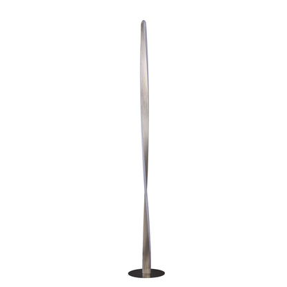 Enhalus Brushed Chrome LED Contemporary Floor Lamp