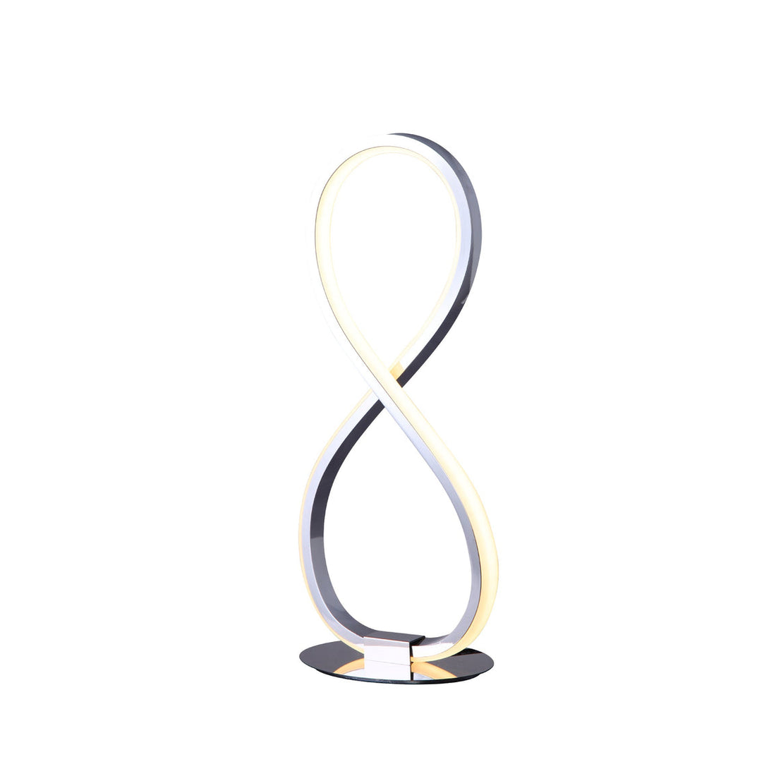 Infinite Chrome LED Contemporary Table Lamp