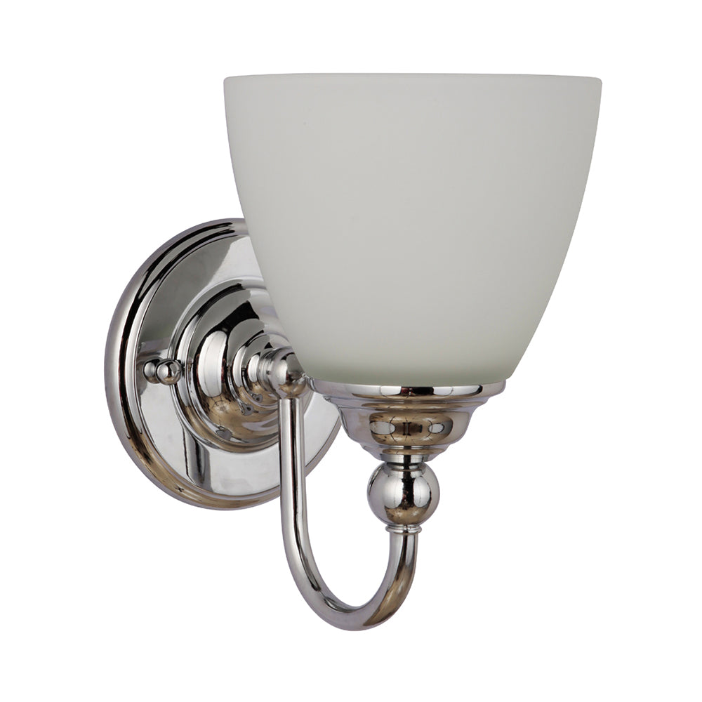 Nova 1 Light Chrome Traditional Wall Light