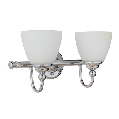 Nova 2 Light Chrome Traditional Wall Light