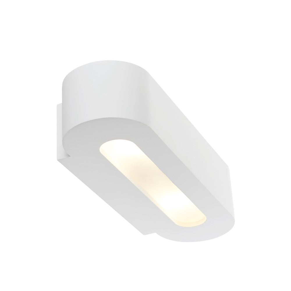 Straton White Gypsum Modern Sleek Indoor Wall Light