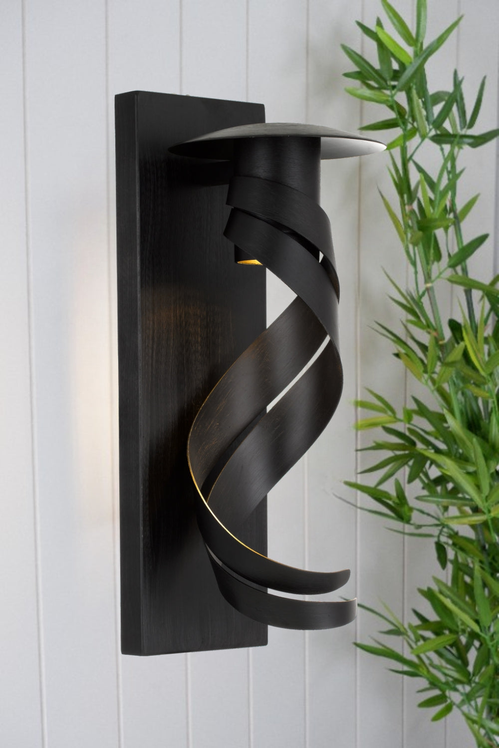 Tobera Black Modern Outdoor Wall Light