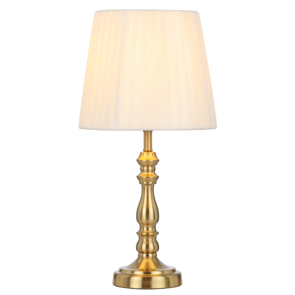 Vida Antique Gold with Cream Classic Table Lamp