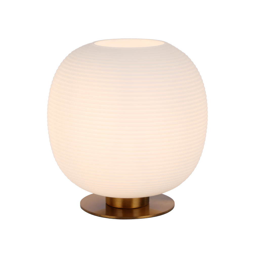 Viken Frost Glass with Antique Gold Modern Table Lamp