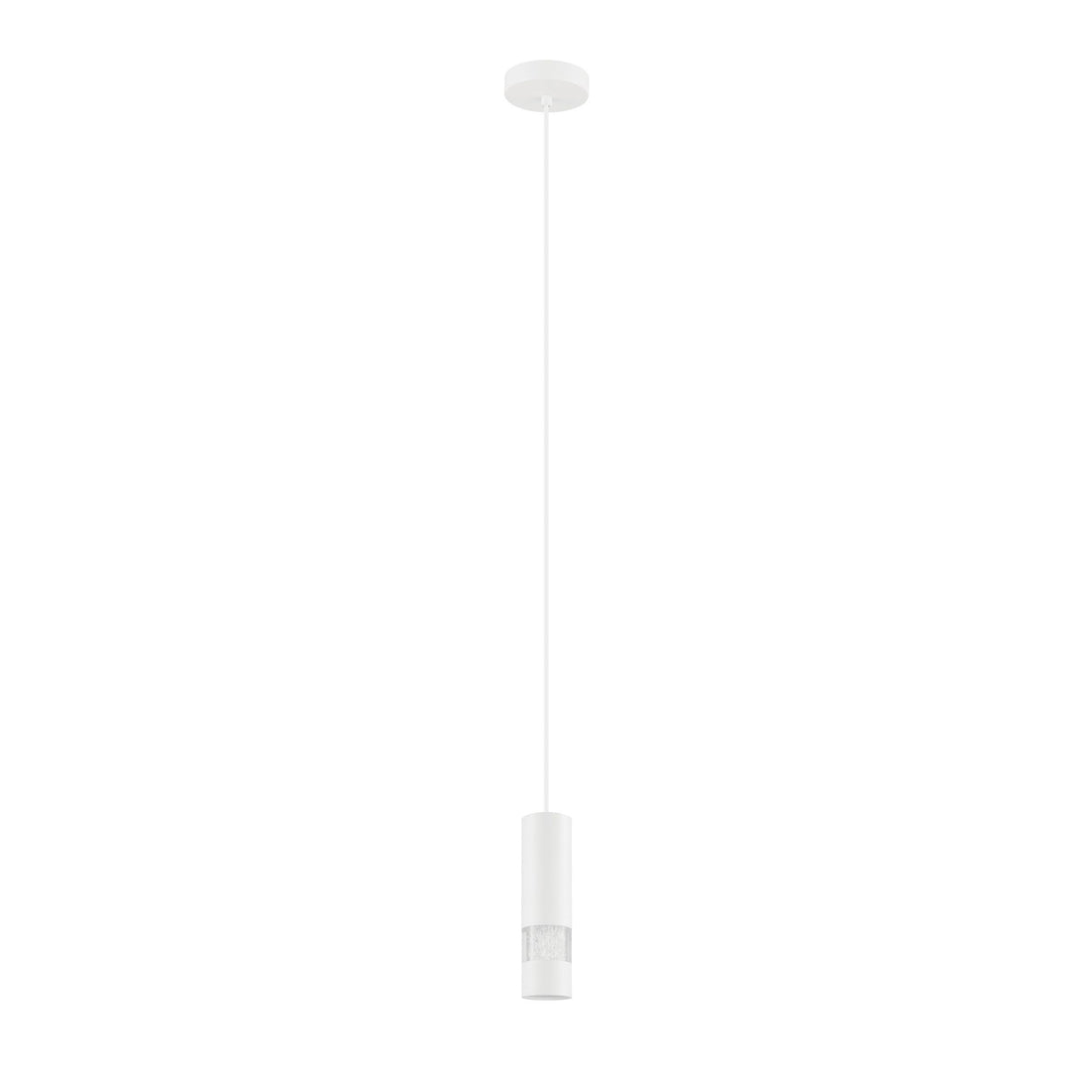 Bernabeta 1 Light White and Clear Modern Pendant