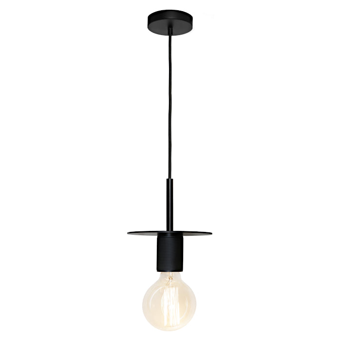 Inka Single Black Modern Cord Set Pendant