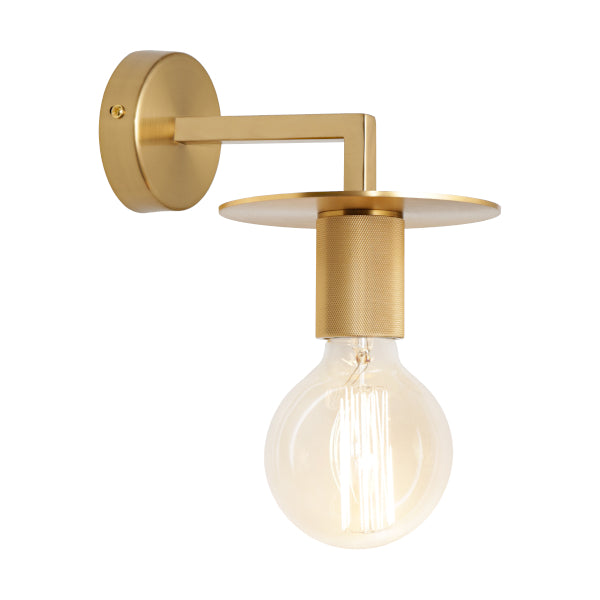 Inka 1 Light Gold Modern Industrial Wall Light