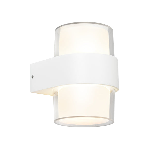 Otara Exterior 2 Light LED Tri-Colour White Wall Light