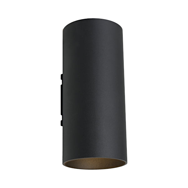 Tura Small Black Exterior 2 Light LED 3000k Wall Light