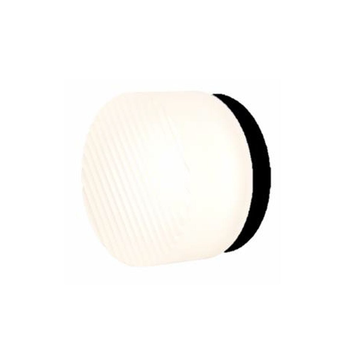 Ripple Black and Frost Textured Glass Tri-Colour LED Modern Retro Wall Light