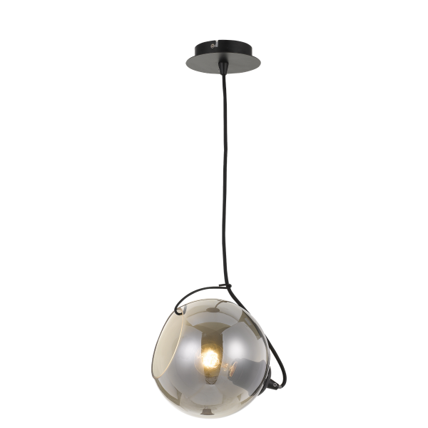 Bondi 30cm Smoke Glass Modern Pendant