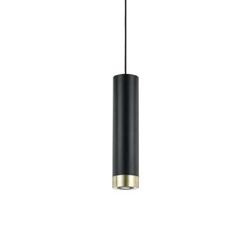 Dakota Black/Brass Matt Large Cylinder Pendant