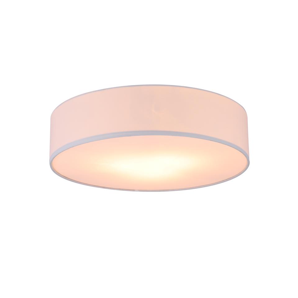 White fabric ceiling deals light