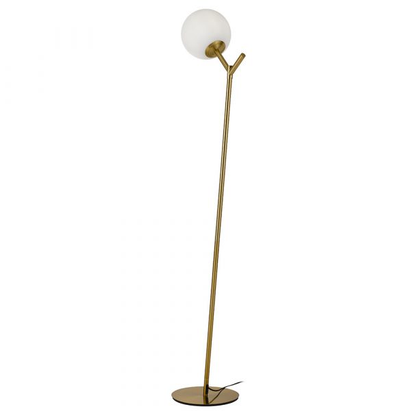 Antique glass deals floor lamp