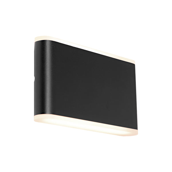 Madera Black Contemporary Up/Down LED Exterior Wall Light